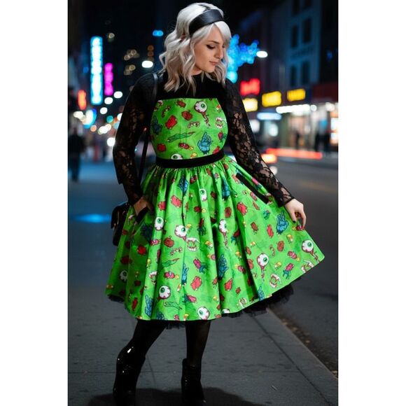 NWOT Love, Pain and Stitches Pumpkin X Kult The Halloween Collection Dress XXL - Picture 1 of 10